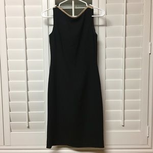 Jaeger black evening dress